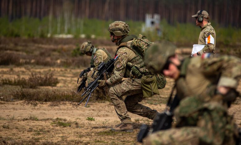 De landmacht oefent (foto: Defensie)